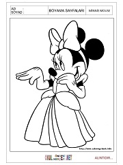 Minnie Mouse boyama sayfaları